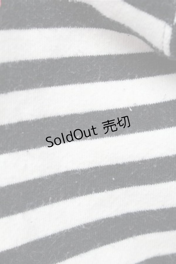 画像5: SUPER LOVERS / ボーダーパーカー  黒ｘ白 S-26-01-31-031-PU-TO-HR-ZS (5)