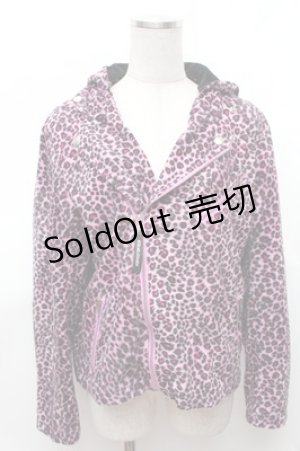 画像: SUPER LOVERS / レオパードパーカー  パープル S-26-01-31-035-PU-TS-HR-ZS
