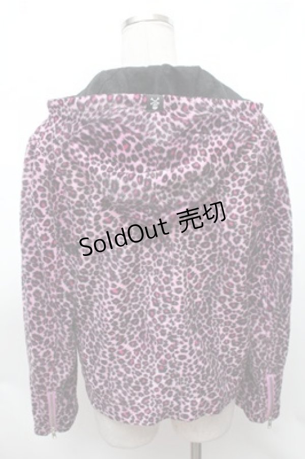 画像2: SUPER LOVERS / レオパードパーカー  パープル S-26-01-31-035-PU-TS-HR-ZS (2)