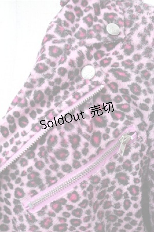 画像6: SUPER LOVERS / レオパードパーカー  パープル S-26-01-31-035-PU-TS-HR-ZS (6)