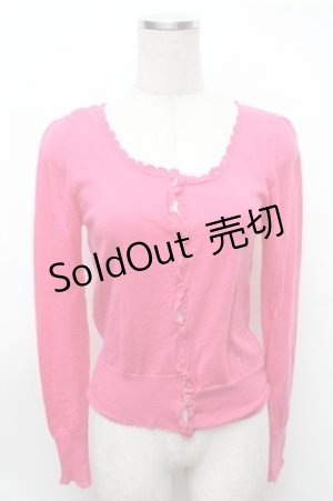 画像: Emily Temple cute / カーディガン  ピンク S-26-01-31-036-ET-TO-HR-ZS