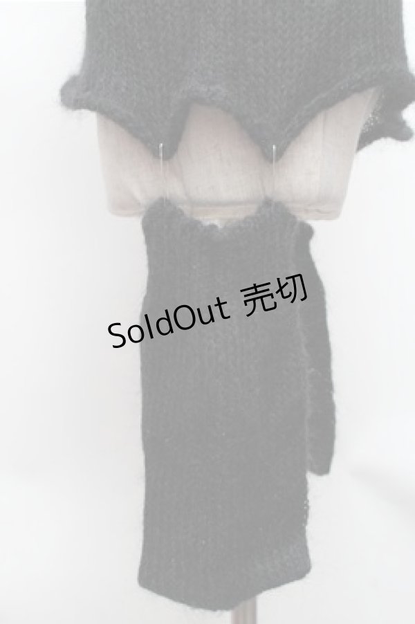 画像3: PEACE NOW / スカルノースリーブモヘアニット  黒ｘ白 S-26-01-31-039-PU-TO-HR-ZS (3)