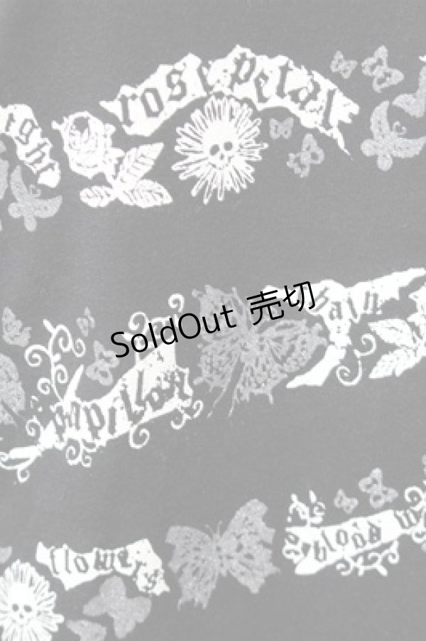 画像5: ALGONQUINS / 重ね着風プリントカットソー  黒 S-26-01-31-040-AL-TO-HR-ZS (5)