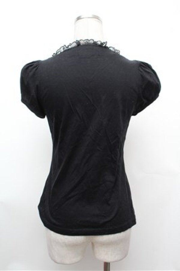 画像3: BPN / レースアップバタフライptカットソー  黒 S-26-01-31-041-GO-TO-HR-ZS (3)