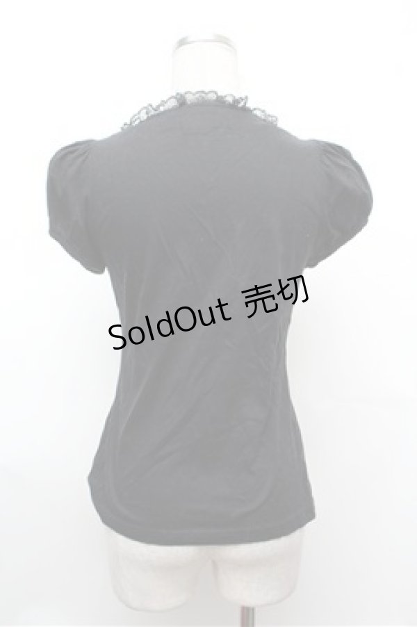 画像3: BPN / レースアップバタフライptカットソー  黒 S-26-01-31-041-GO-TO-HR-ZS (3)