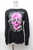 画像1: PEACE NOW / スカルプリントカットソー  黒 S-26-01-31-044-PU-BL-HR-ZS (1)