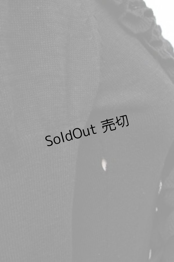 画像3: BPN / フリルニットセーター  黒 S-26-01-31-045-GO-TO-HR-ZS (3)