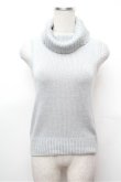 画像1: INGEBORG / ノースリーブタートルニット  グレー S-26-01-31-047-LO-TO-HR-ZS (1)