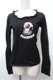 画像1: PEACE NOW / プリントカットソー  黒 S-26-01-31-050-PU-TO-HR-ZS (1)
