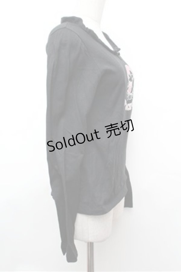 画像3: PEACE NOW / プリントカットソー  黒 S-26-01-31-050-PU-TO-HR-ZS (3)