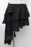 画像1: SEXY DYNAMITE LONDON / ガーゼイレヘムスカート  黒 S-26-01-31-1038-PU-SK-HR-ZS (1)
