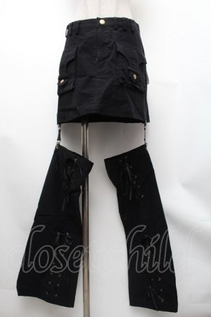 画像: BPN / レッグカバー付きパンツ  黒 S-26-01-31-1041-GO-PA-AS-ZS