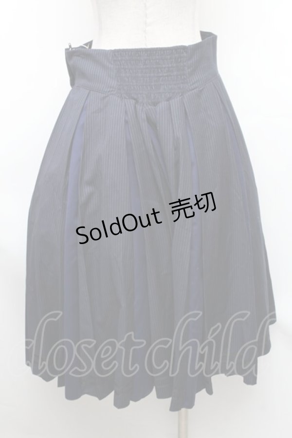 画像2: Hoshibako Works / ヒヤシンスの詩 スカート  ネイビー S-26-01-31-1044-LO-PA-HR-ZS (2)