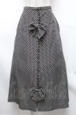 画像1: INGEBORG / フロントリボンドットスカート  黒 S-26-01-31-1051-LO-SK-HR-ZS (1)