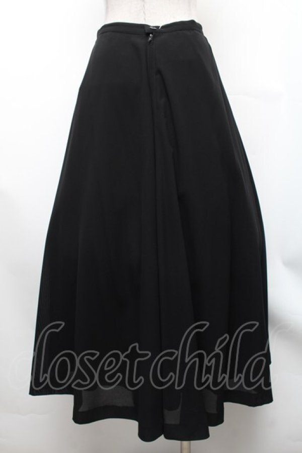 画像2: INGEBORG / 無地ロングフレアスカート  黒 S-26-01-31-1052-LO-SK-HR-ZS (2)