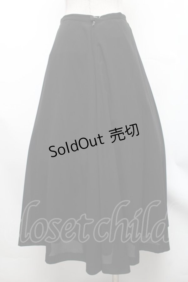 画像2: INGEBORG / 無地ロングフレアスカート  黒 S-26-01-31-1052-LO-SK-HR-ZS (2)