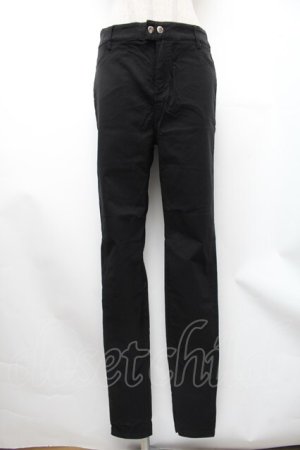 画像: KMK(KINGLY MASK)  / フィットスキニーパンツ  黒 S-26-01-31-1053-PU-PA-AS-ZS