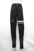 画像1: KMK(KINGLY MASK)  / サイドラインフィットスキニーパンツ  黒 S-26-01-31-1054-PU-PA-AS-ZS (1)
