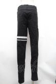 画像2: KMK(KINGLY MASK)  / サイドラインフィットスキニーパンツ  黒 S-26-01-31-1054-PU-PA-AS-ZS (2)