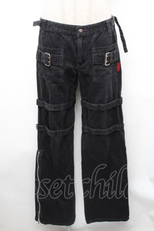 画像: TRIPP NYC / ジップアップパンツ 7 黒 S-26-01-31-1056-PU-PA-HR-ZS