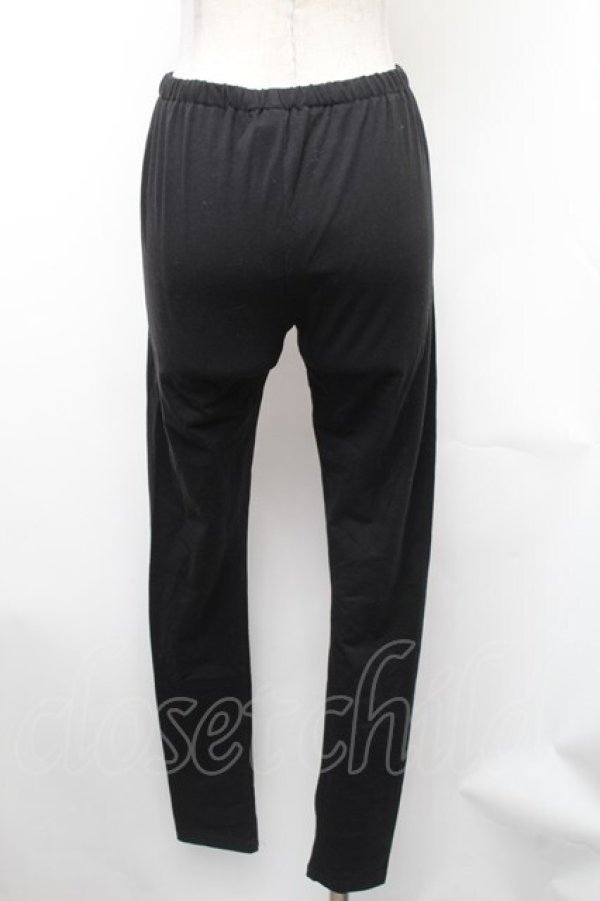 画像2: ALGONQUINS / プリントレギンスパンツ  黒 S-26-01-31-1059-AL-PA-HR-ZS (2)