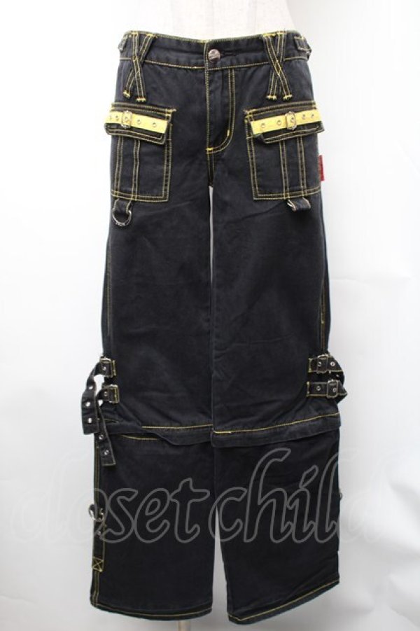 画像1: TRIPP NYC / ギミックカーゴパンツ 1 黒ｘイエロー S-26-01-31-1060-PU-PA-HR-ZS (1)