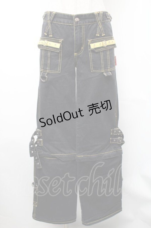 画像1: TRIPP NYC / ギミックカーゴパンツ 1 黒ｘイエロー S-26-01-31-1060-PU-PA-HR-ZS (1)