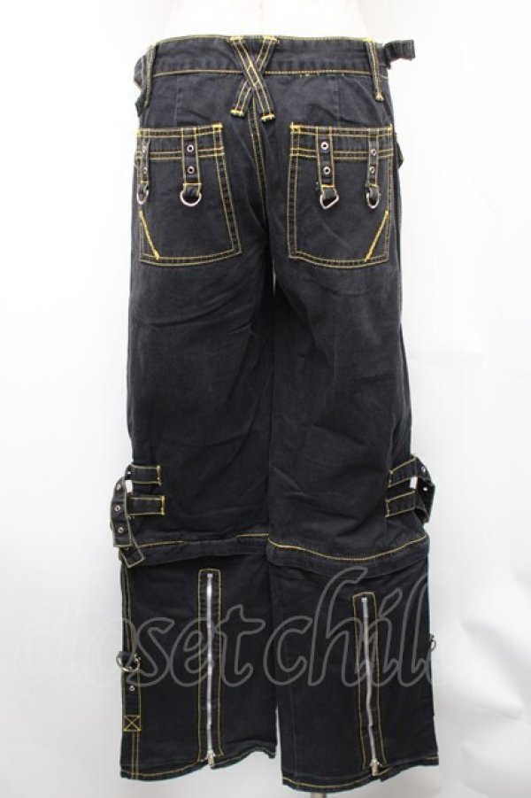 画像2: TRIPP NYC / ギミックカーゴパンツ 1 黒ｘイエロー S-26-01-31-1060-PU-PA-HR-ZS (2)