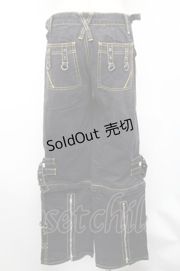 画像2: TRIPP NYC / ギミックカーゴパンツ 1 黒ｘイエロー S-26-01-31-1060-PU-PA-HR-ZS (2)