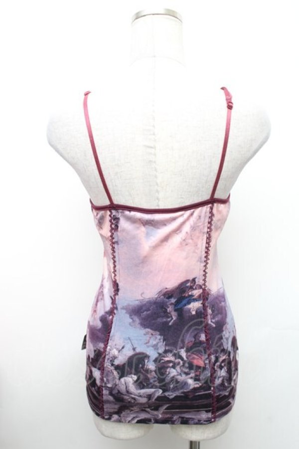 画像2: OZZ ANGELO / 絵画プリントキャミソール  パープル S-26-01-31-1001-OO-TO-HR-ZS (2)