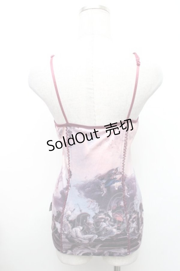 画像2: OZZ ANGELO / 絵画プリントキャミソール  パープル S-26-01-31-1001-OO-TO-HR-ZS (2)