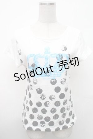 画像: PUTUMAYO / クラウンドットTシャツ  白 S-26-01-31-1008-PT-TS-HR-ZS