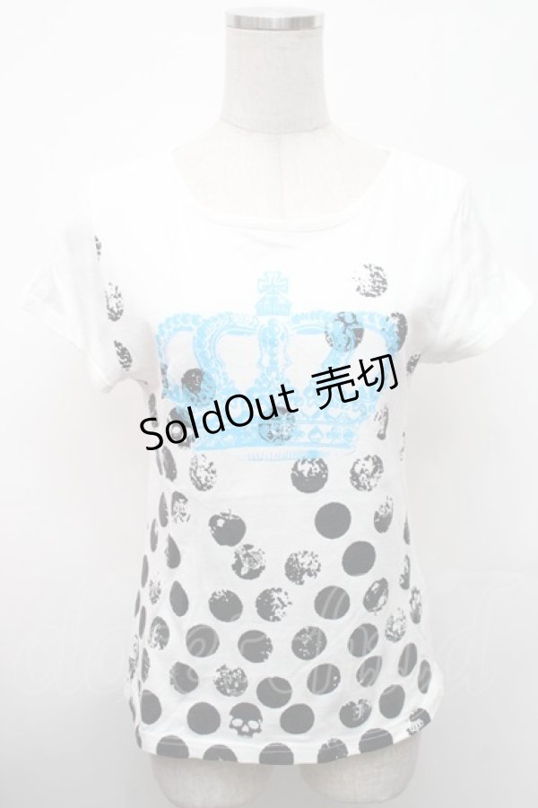 画像1: PUTUMAYO / クラウンドットTシャツ  白 S-26-01-31-1008-PT-TS-HR-ZS (1)