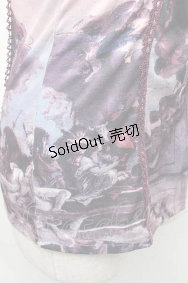 画像3: OZZ ANGELO / 絵画プリントキャミソール  パープル S-26-01-31-1001-OO-TO-HR-ZS (3)