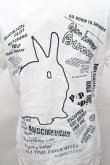 画像4: RNA / うさぎプリントTシャツ  白 S-26-01-31-1009-PU-TS-HR-ZS (4)