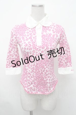 画像: MILK / レオパードカットソー  ピンク S-26-01-31-1011-ML-TO-HR-ZS