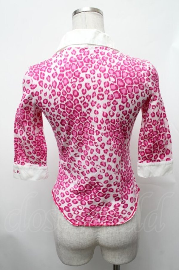 画像2: MILK / レオパードカットソー  ピンク S-26-01-31-1011-ML-TO-HR-ZS (2)