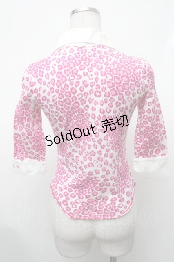 画像2: MILK / レオパードカットソー  ピンク S-26-01-31-1011-ML-TO-HR-ZS (2)