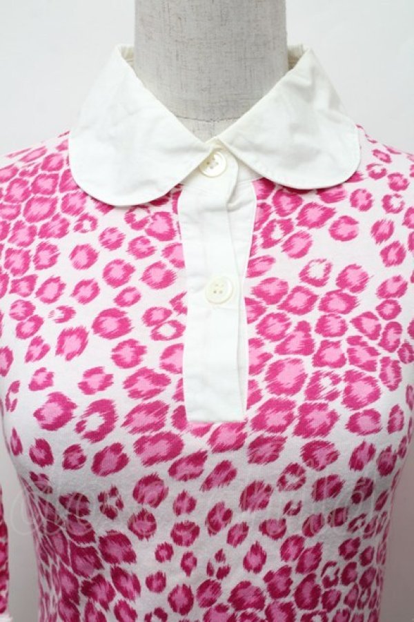 画像3: MILK / レオパードカットソー  ピンク S-26-01-31-1011-ML-TO-HR-ZS (3)