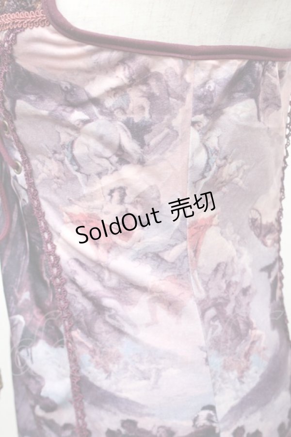 画像4: OZZ ANGELO / 絵画プリントキャミソール  パープル S-26-01-31-1001-OO-TO-HR-ZS (4)