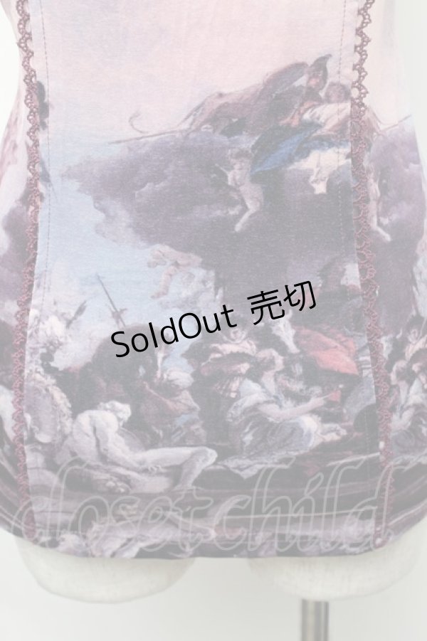 画像5: OZZ ANGELO / 絵画プリントキャミソール  パープル S-26-01-31-1001-OO-TO-HR-ZS (5)