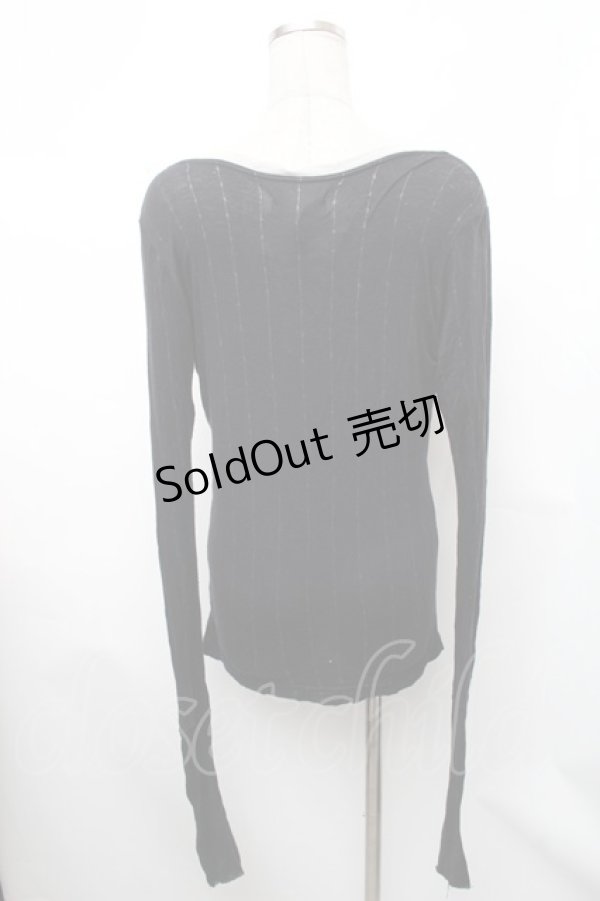 画像2: Sixh / ロングスリーブカットソー  黒 S-26-01-31-1016-HN-TO-HR-ZS (2)