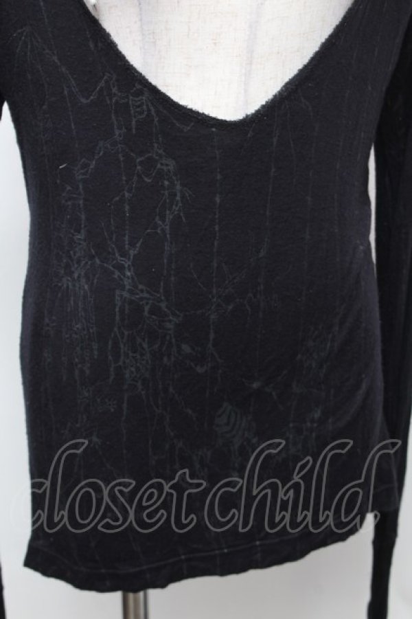 画像3: Sixh / ロッbグノースリーブカットソー  黒 S-26-01-31-1016-HN-TO-HR-ZS (3)