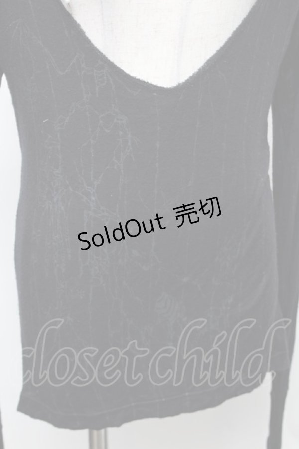 画像3: Sixh / ロングスリーブカットソー  黒 S-26-01-31-1016-HN-TO-HR-ZS (3)