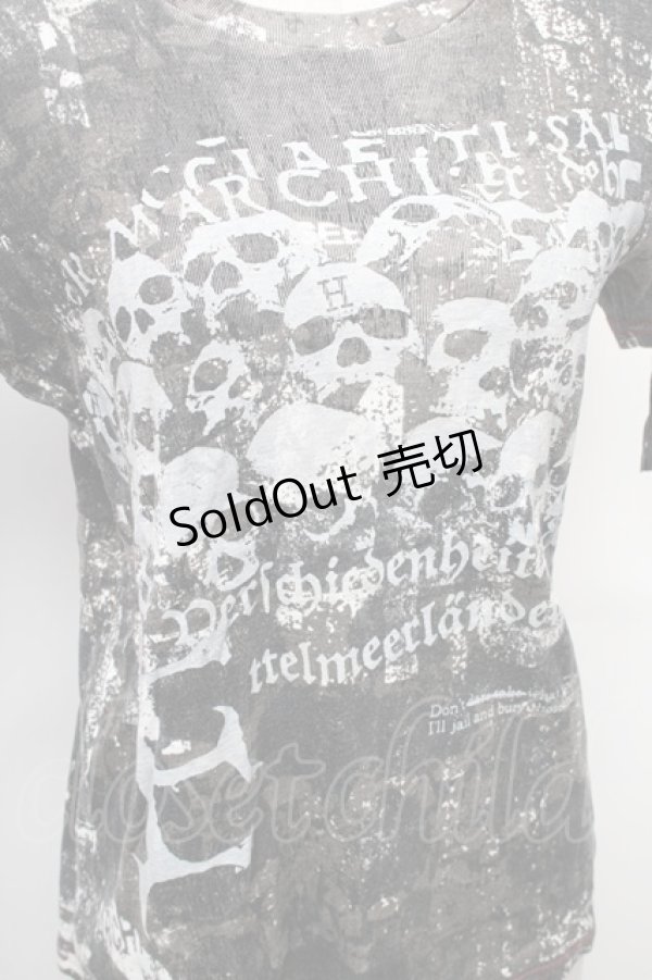 画像3: h.ANARCHY / プリントタイダイTシャツ  カーキｘ白 S-26-01-31-1024-HN-TS-HR-ZS (3)