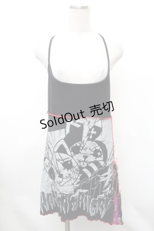 画像1: HANGRY&ANGRY / キャラptキャミソール  黒ｘ赤ｘ緑 S-26-01-31-1003-HN-TO-HR-ZS (1)