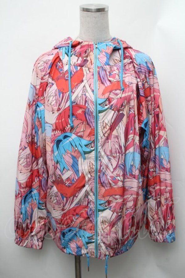 画像1: galaxxxy / ヘアープリントブルゾン  マルチ S-26-01-31-1029-PU-JA-HR-ZS (1)