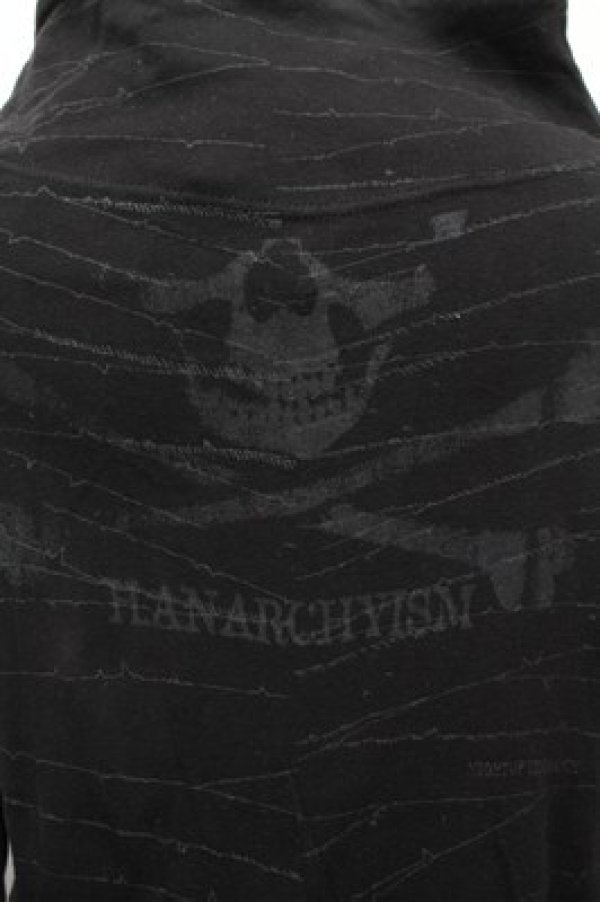 画像4: h.ANARCHY / 袖レースアップハイネックカットソー  黒 S-26-01-31-053-HN-TS-HR-ZS (4)