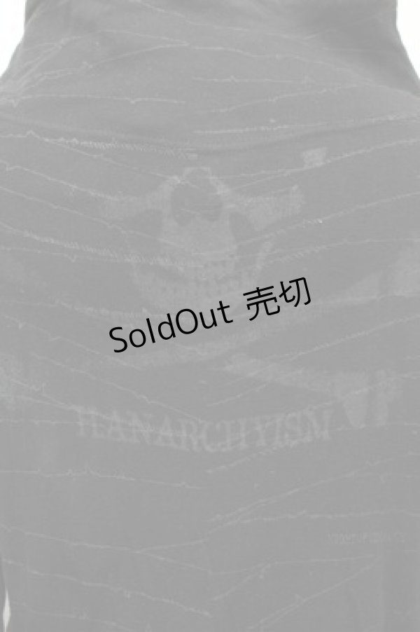 画像4: h.ANARCHY / 袖レースアップハイネックカットソー  黒 S-26-01-31-053-HN-TS-HR-ZS (4)