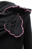 画像4: MAM MAXICIMAM / ねこみみパーカー  黒ｘピンク S-26-01-31-055-0-TO-HR-ZS (4)